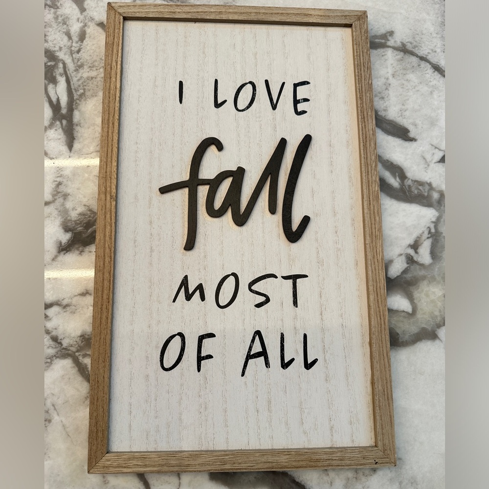 Doubled Sided Fall Sign
